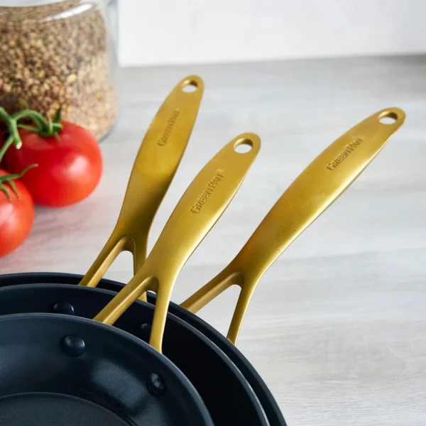 GreenPan Jewel Pro Ceramic Non-Stick 3-piece Fry Pan Set - Image 3